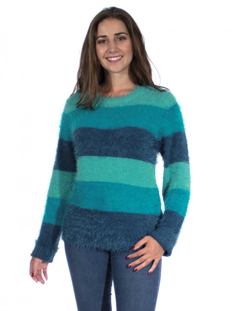 Pulover blue tricot in dungi