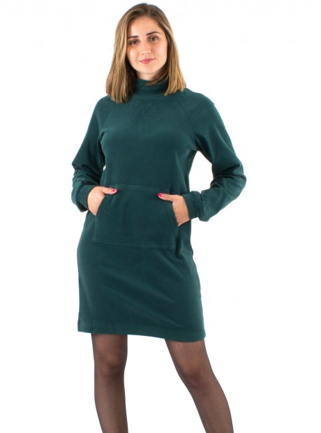 Rochie turquaz tricot stil pulover