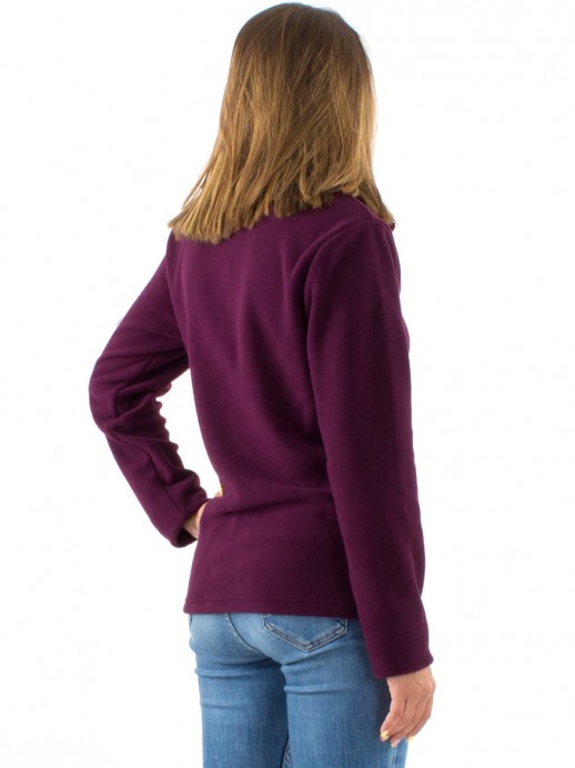 Hanorac stil jacheta purple polar