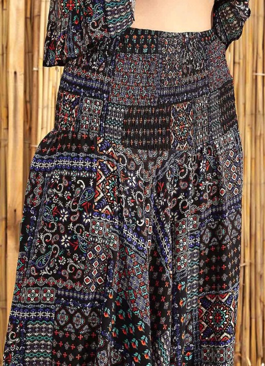 Pantaloni Boho Harem cu modele etnice