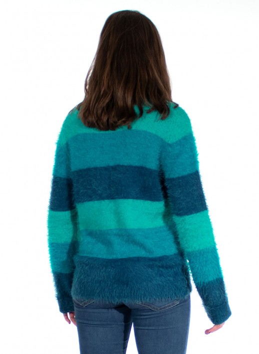 Pulover blue tricot in dungi