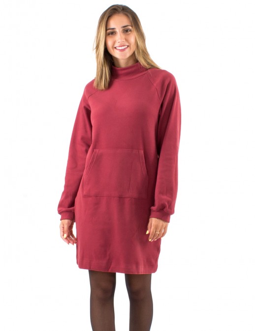 Rochie dark pink tricot stil pulover